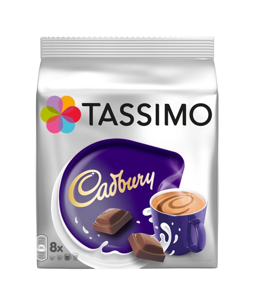 

Tassimo Cadbury, горячий шоколад, 8 капсул MAXI = 8 напитков Jacobs