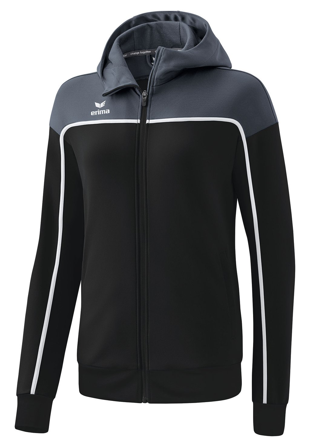 Куртка тренировочная CHANGE Erima, цвет black grey slate grey weiss