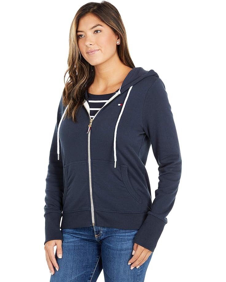 

Худи Tommy Hilfiger Flag Zip Hoodie, цвет Sky Captain