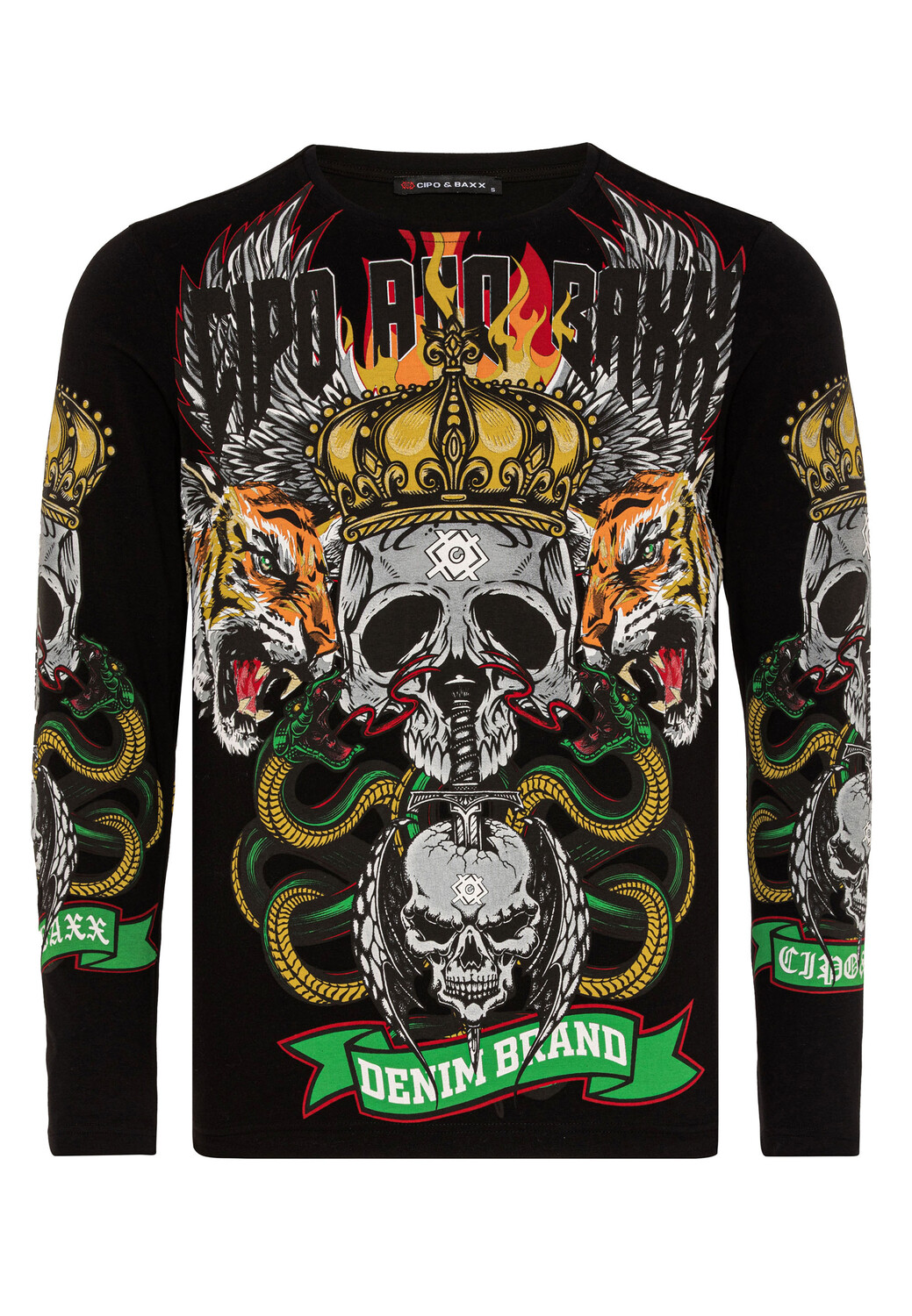

Лонгслив Cipo & Baxx Langarmshirt, черный