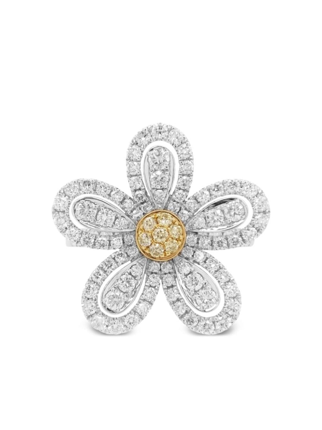 

Кольцо из желтого золота и платины с бриллиантами HYT Jewelry, серебряный