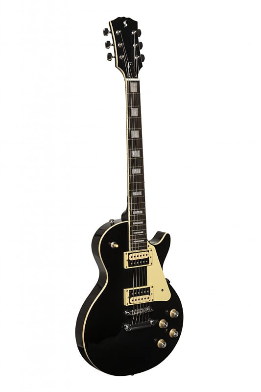 Электрогитара Stagg Standard Series Electric w/ Solid Mahogany Body Archtop, Black SEL-STD BLK