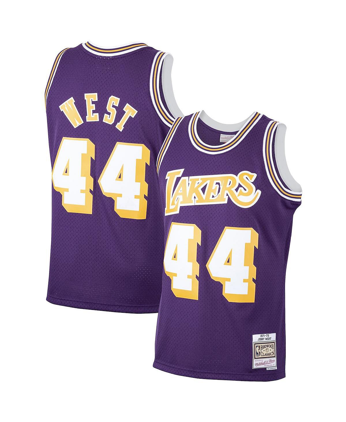 

Мужская футболка Jerry West Purple Los Angeles Lakers 1971-72 Hardwood Classics Swingman Player Mitchell & Ness