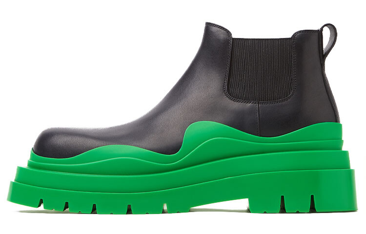 

Ботинки Chelsea Bottega Veneta TIRE Черный/Зеленый