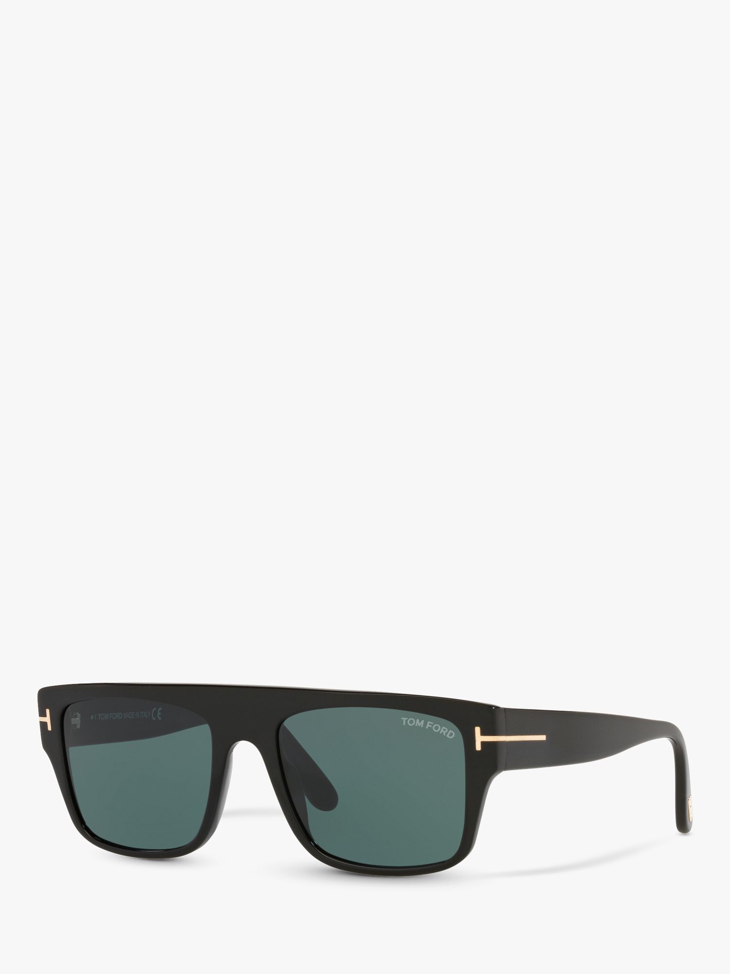 TOM FORD TR001363 Мужские солнцезащитные очки прямоугольной формы, блестящие черные/синие