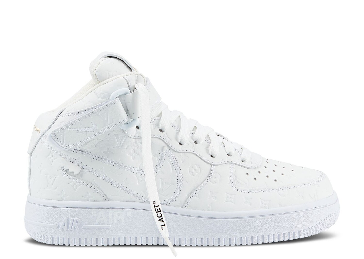 

Кроссовки Nike Louis Vuitton X Air Force 1 Mid 'Triple White', белый