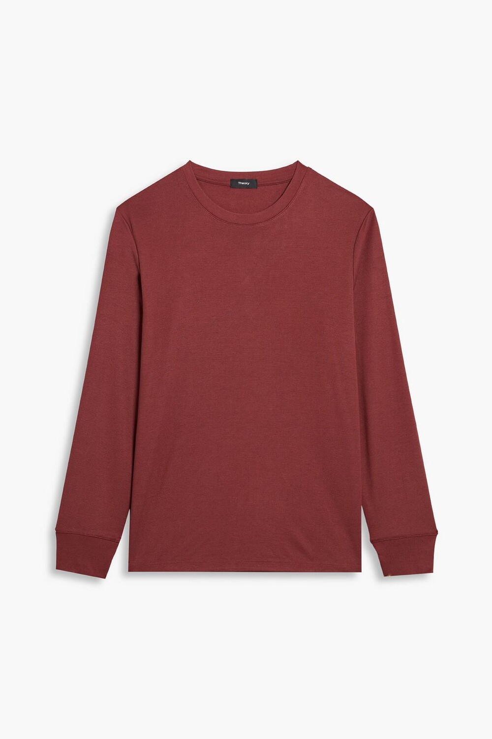

Футболка Essential Tee из смесового модала THEORY, бордовый, Красный