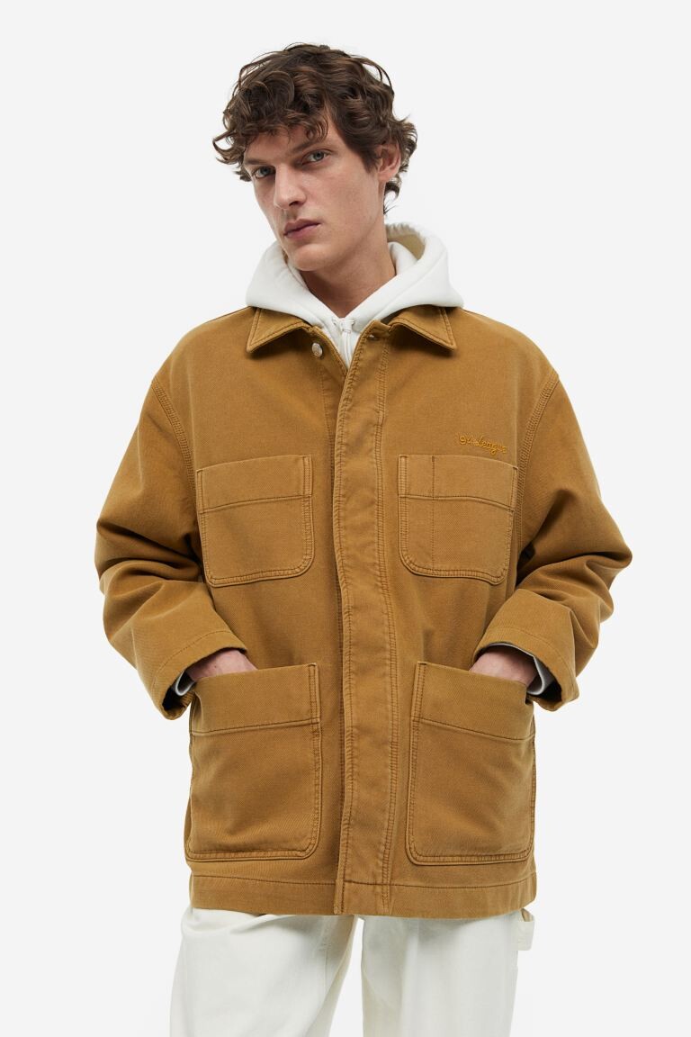 

Широкая куртка из габардина H&M