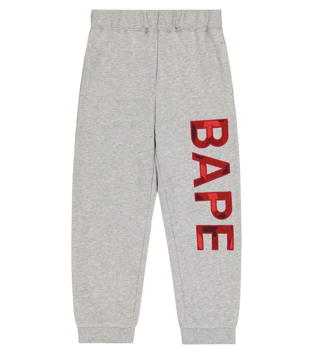 цена Спортивные брюки из хлопкового джерси с логотипом BAPE, серый