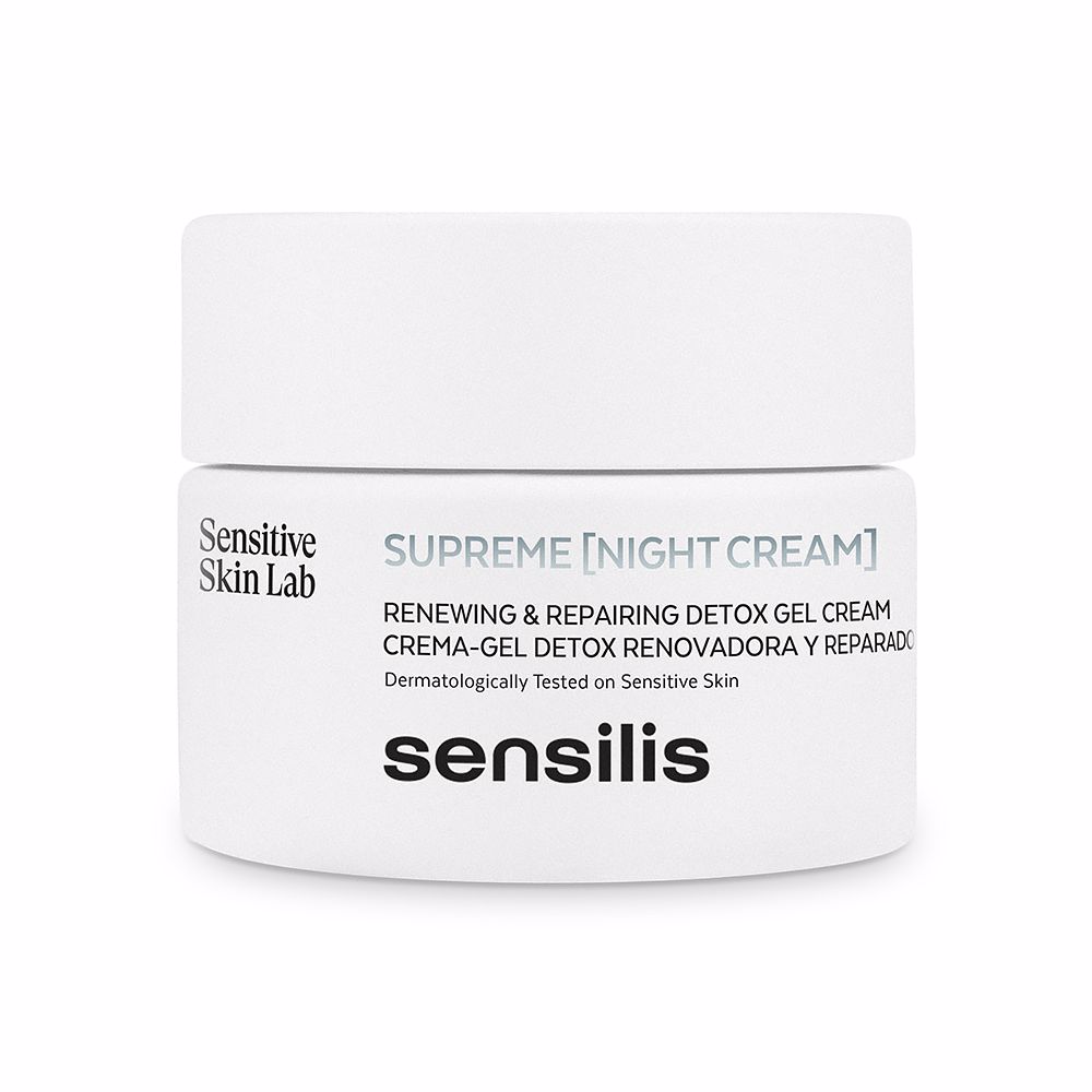 Крем против морщин Supreme real detox crema de noche Sensilis, 50 мл sensilis supreme renewal detox night gel cream 50 ml