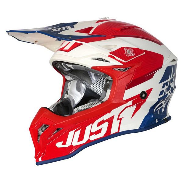 цена Шлем для мотокросса Just1 J39 Stars, красный