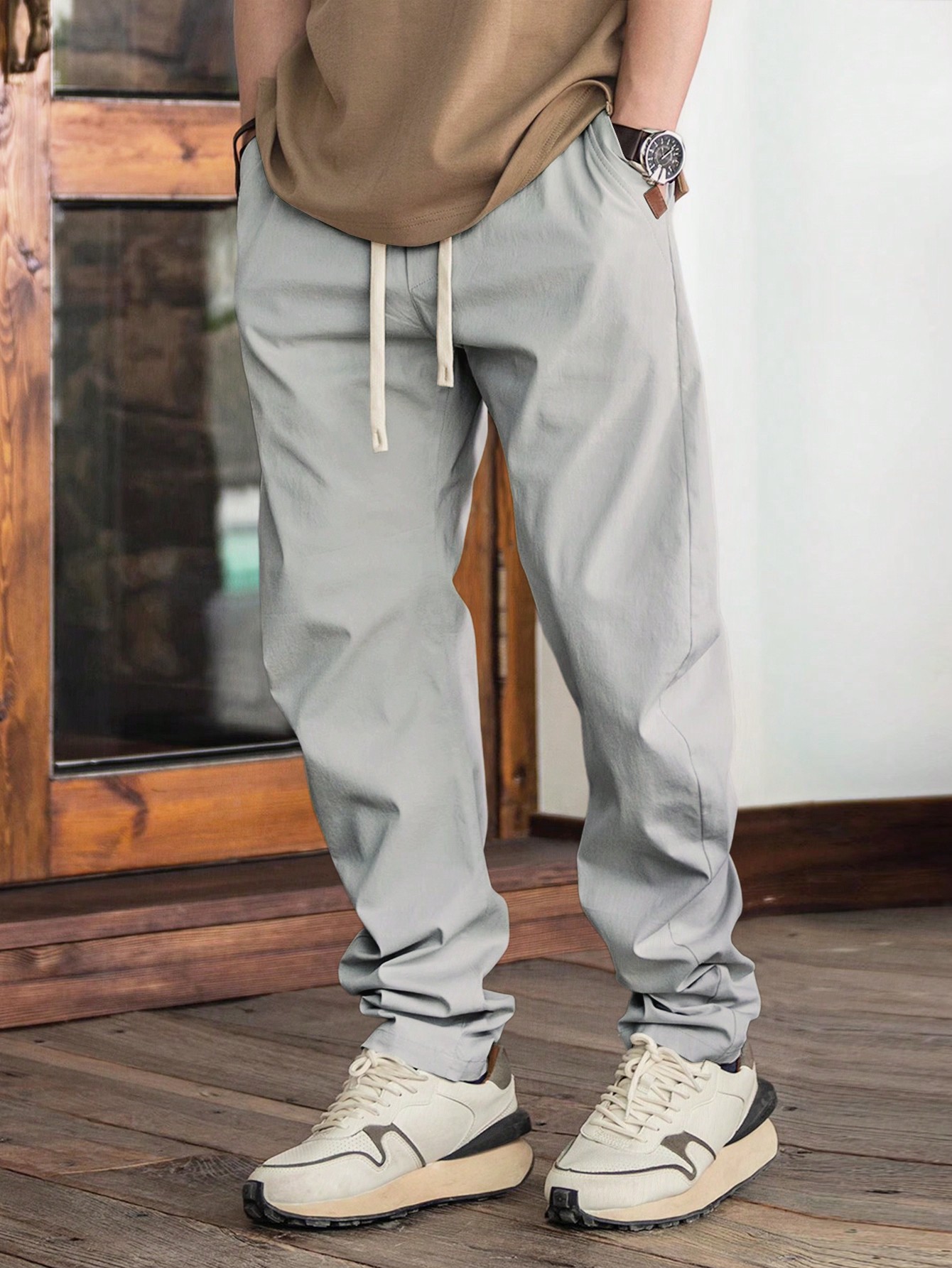 Мужские брюки-джоггеры с карманами на талии Manfinity Homme, светло-серый