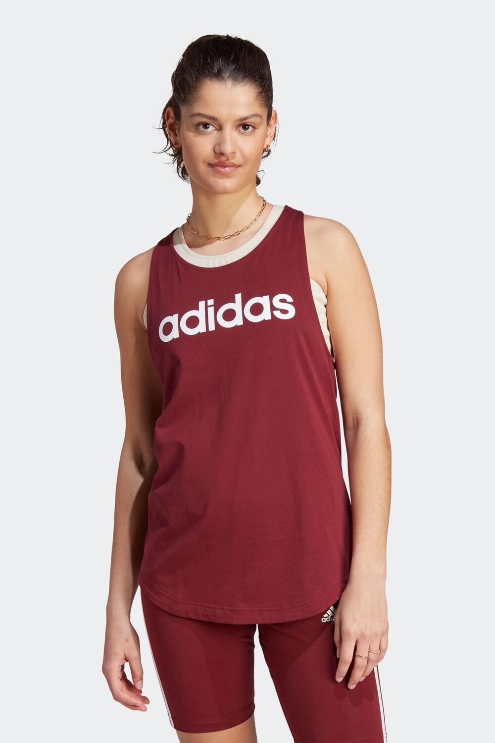 

Линейная футболка Adidas adidas, красный