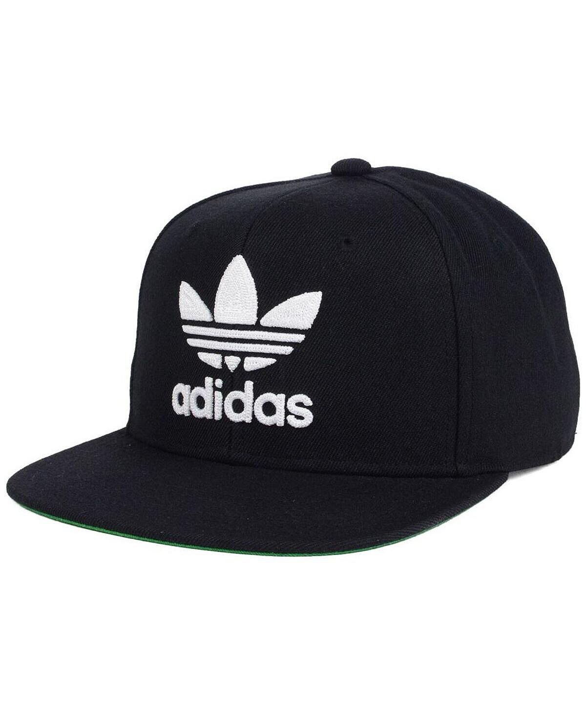 

Мужская регулируемая шляпа с цепочкой-трилистником - черный, белый adidas