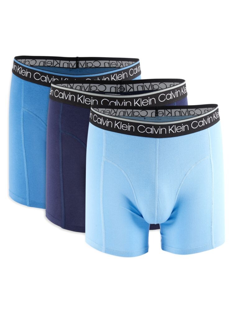 

Комплект из 3 трусов-боксеров Calvin Klein, цвет Light Blue Mix