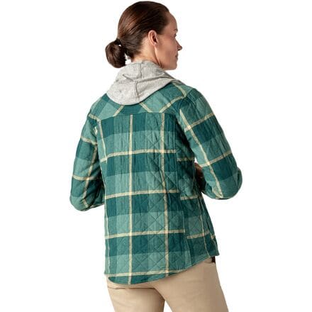 цена Фланелевая куртка-рубашка с капюшоном женская Dickies, цвет Mallard Campside Plaid