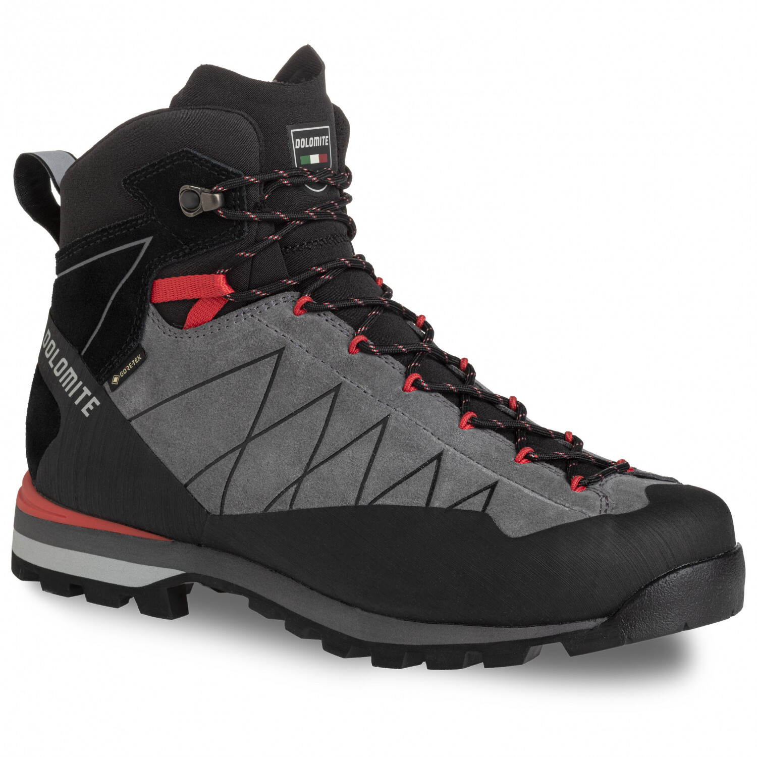 

Горные ботинки Dolomite Crodarossa Hi GTX, цвет Gunmetal Grey/Fiery Red