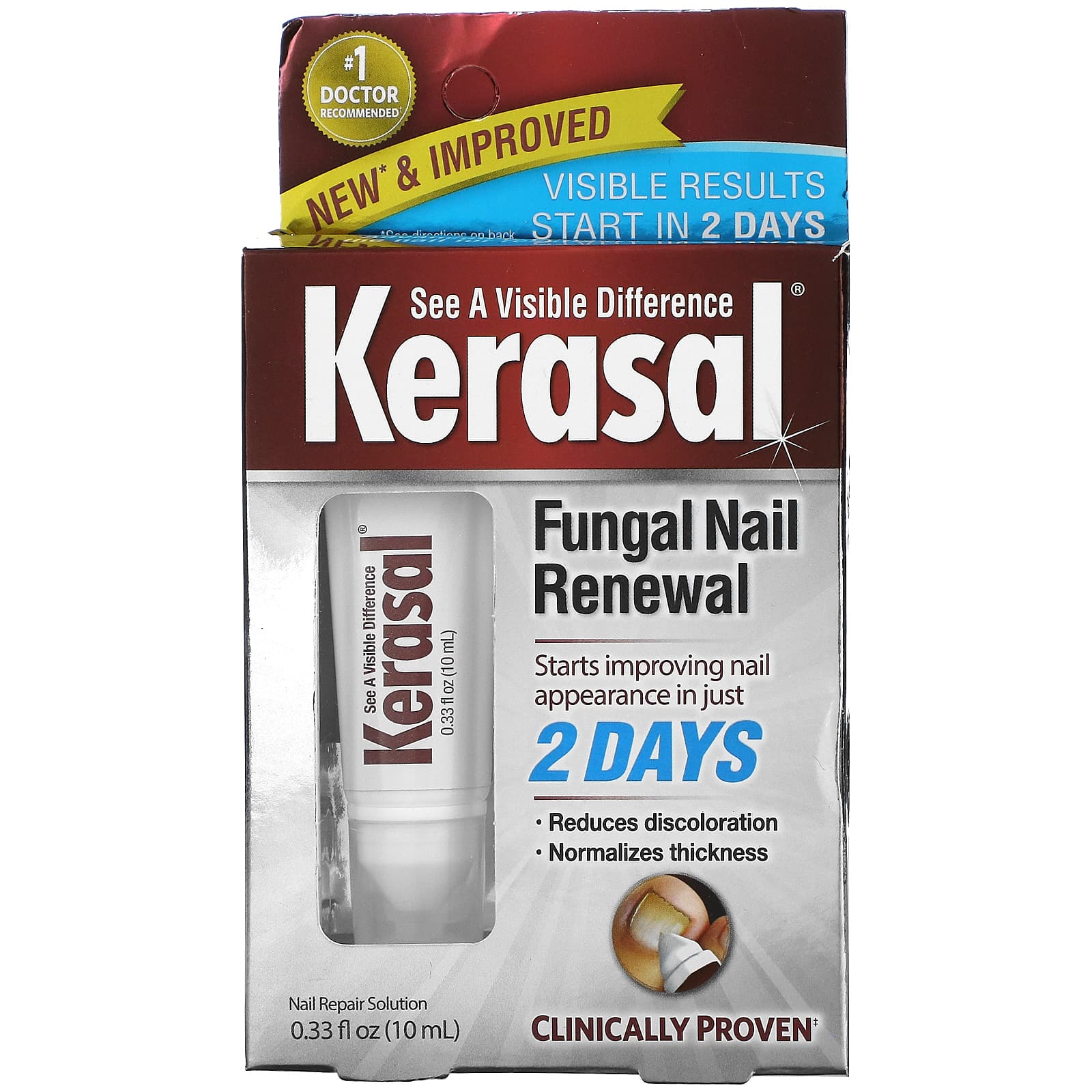 цена Kerasal Средство от грибка ногтей 10 мл (0,33 жидк. Унции)