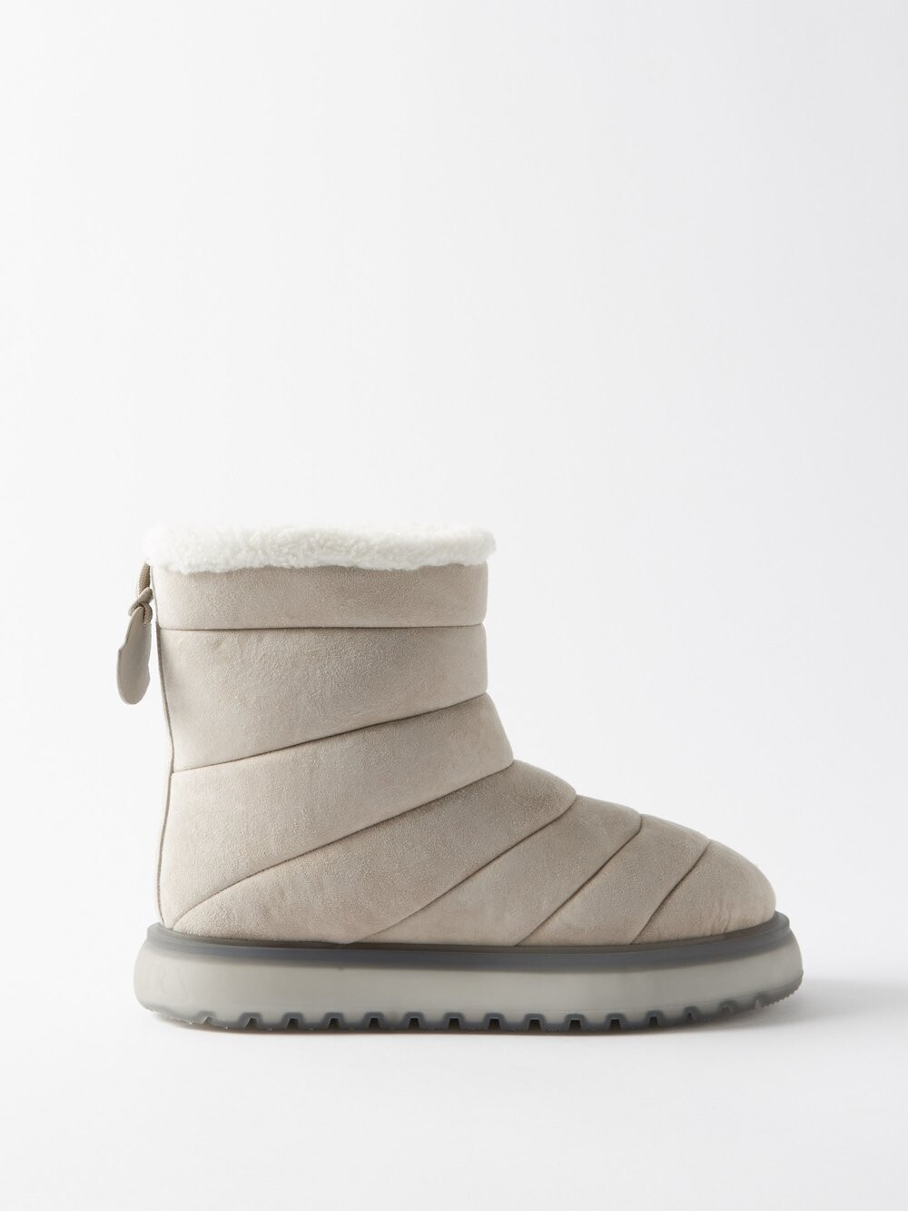

Зимние ботинки hermosa из овчины Moncler, бежевый
