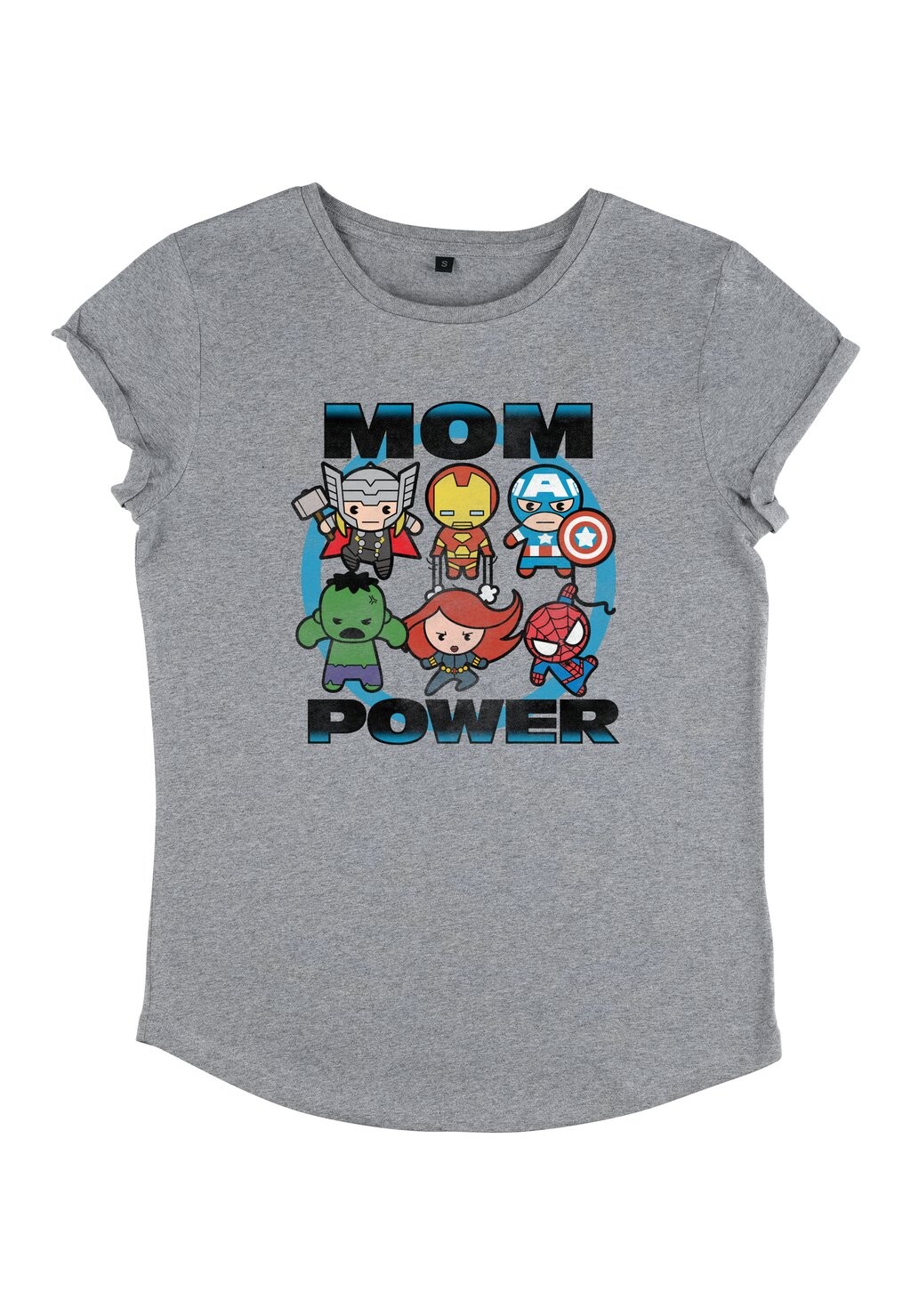 

Футболка с принтом Marvel, цвет Mottled Light Grey