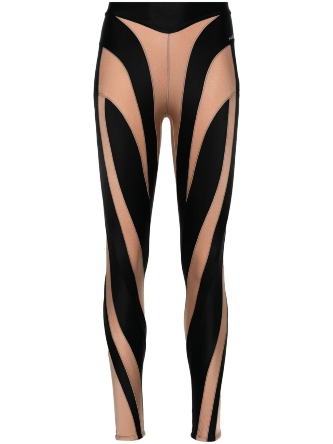 

Mugler легинсы со вставками, черный