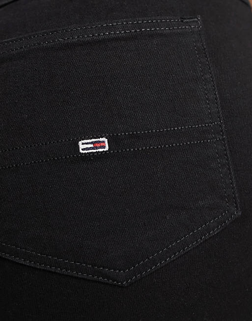 

Черные суперузкие джинсы Tommy Jeans Plus