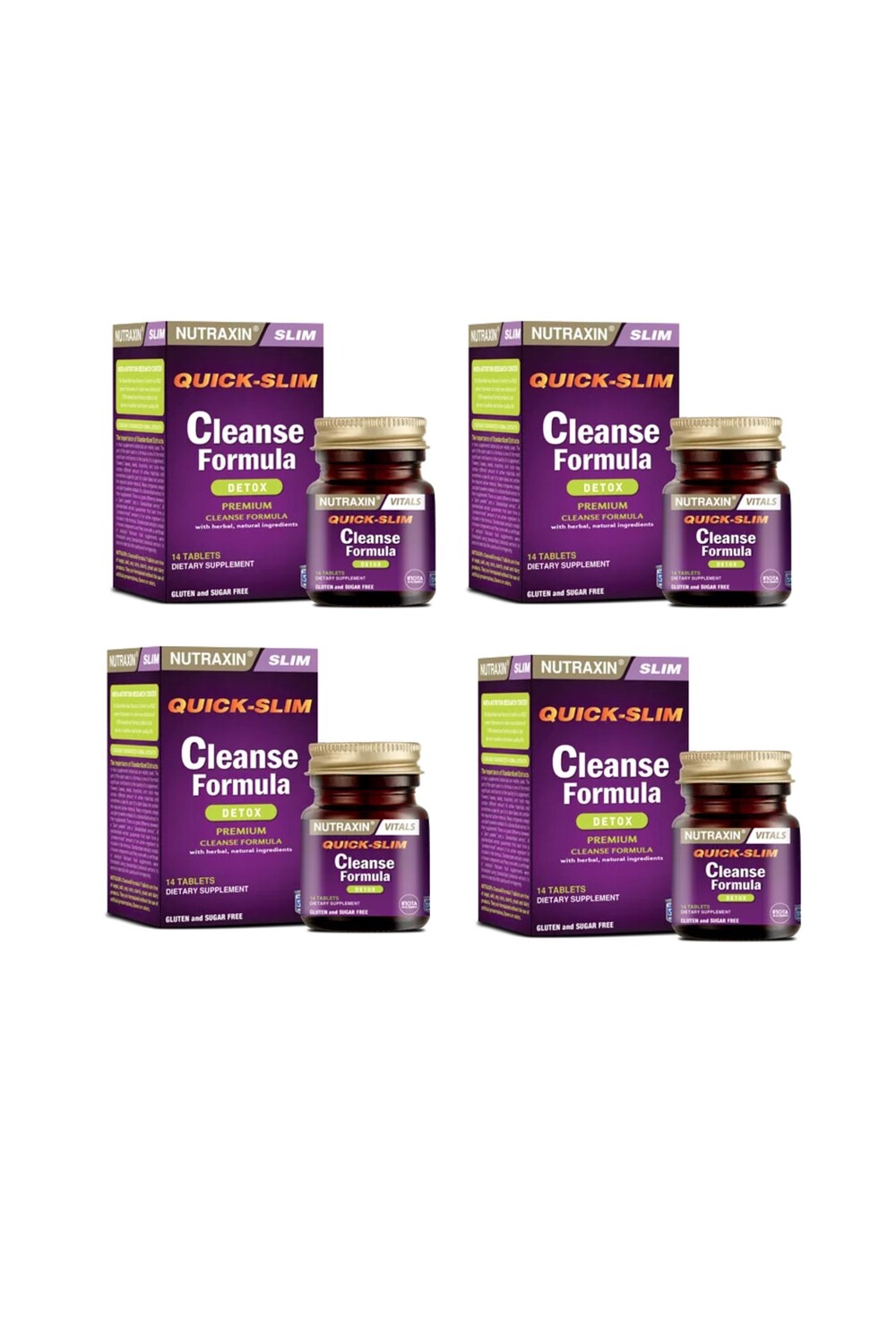 

Nutraxin Quick Slim Cleanse Formula 7 Detox 14 таблеток по 4 штуки