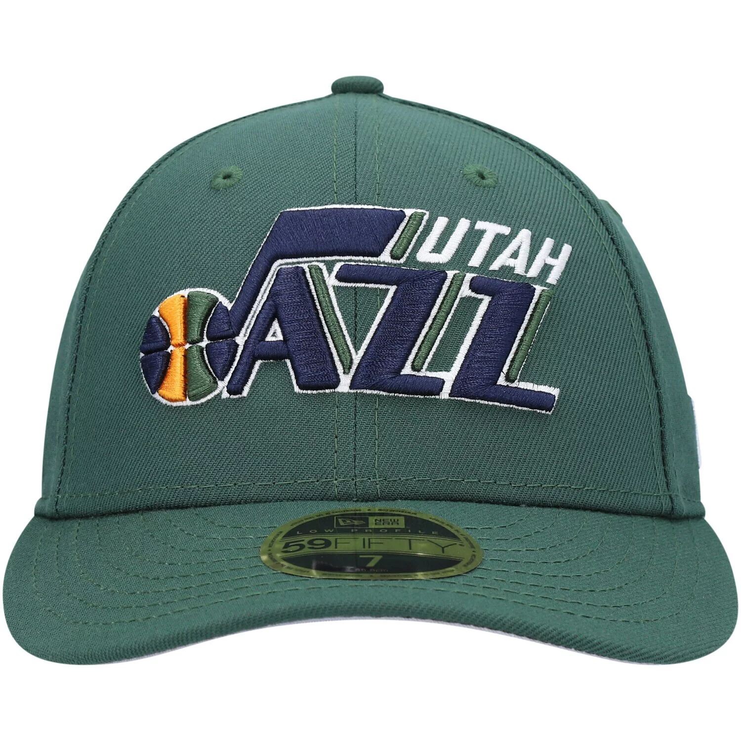 

Мужская низкопрофильная приталенная шляпа New Era Green Utah Jazz Team 59FIFTY