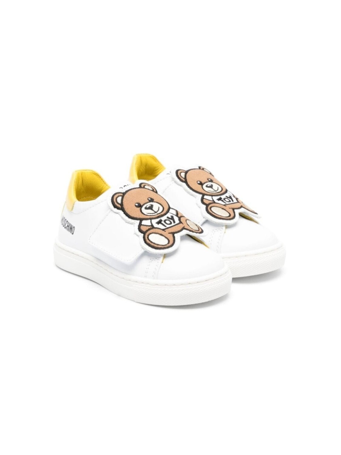 

Moschino Kids Toy Bear с вышивкой, белый