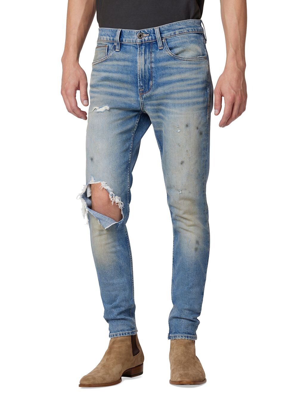 

Джинсы скинни Zack с боковой молнией Hudson Jeans