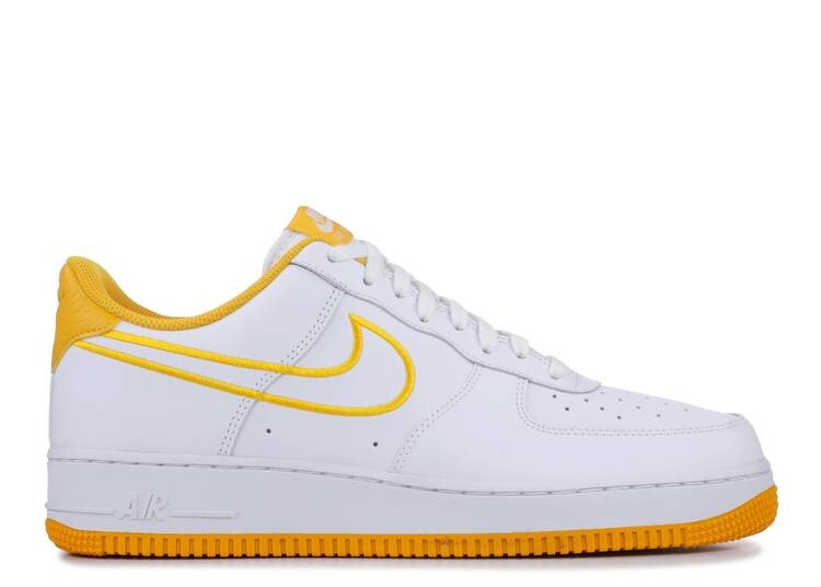 

Кроссовки Nike AIR FORCE 1 LOW '07 LEATHER 'OCHRE', белый, Белый;серый