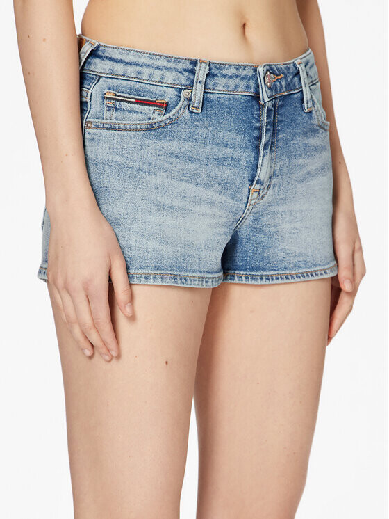 

Джинсовые шорты скинни Tommy Jeans, синий