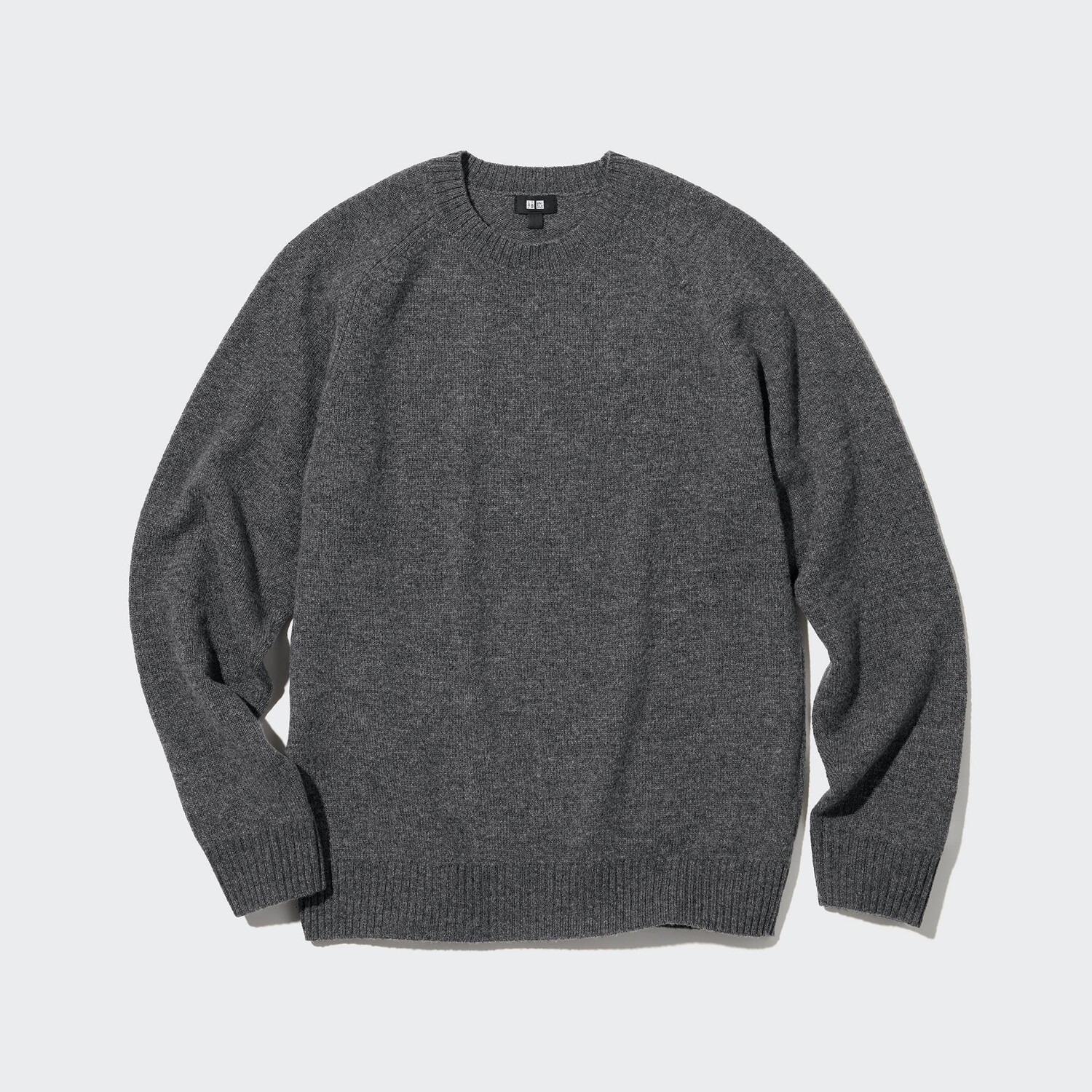 

Свитер Uniqlo мужской с круглым вырезом, серый