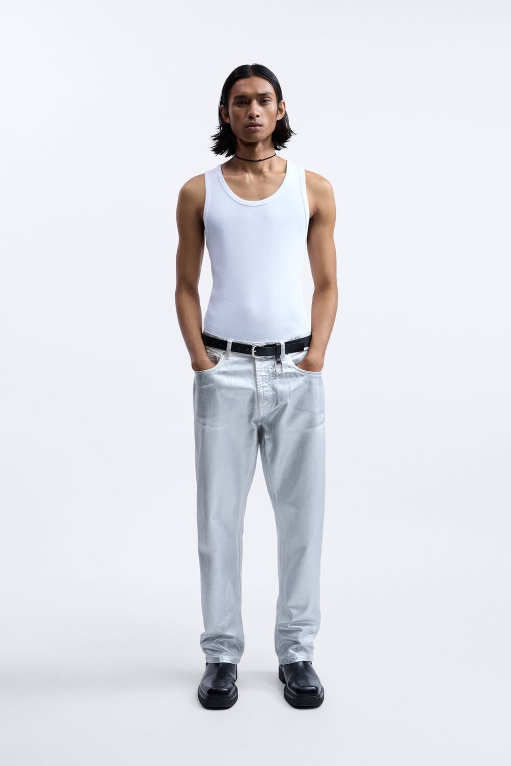 

Кожаный ремень, ограниченная серия ZARA, черный