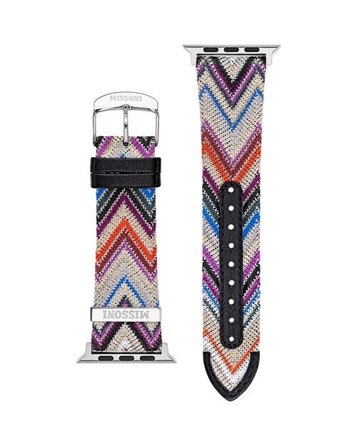 

Apple Watch Ремень из зигзагообразной ткани, 42-45 мм Missoni, цвет Multi