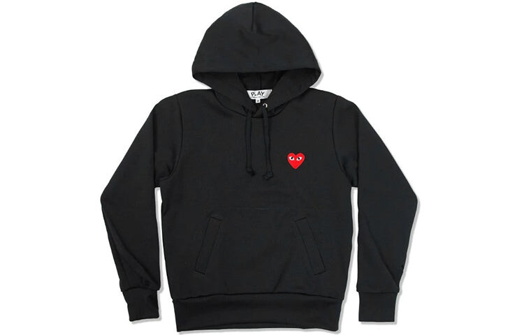 

Худи CDG Play с красным сердцем, черный