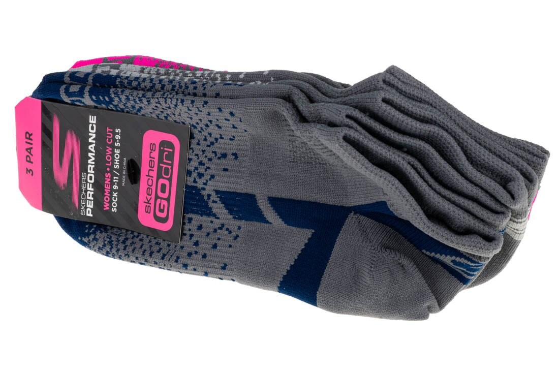 

Носки Skechers Non Terry Low Cut 3 Units, разноцветный