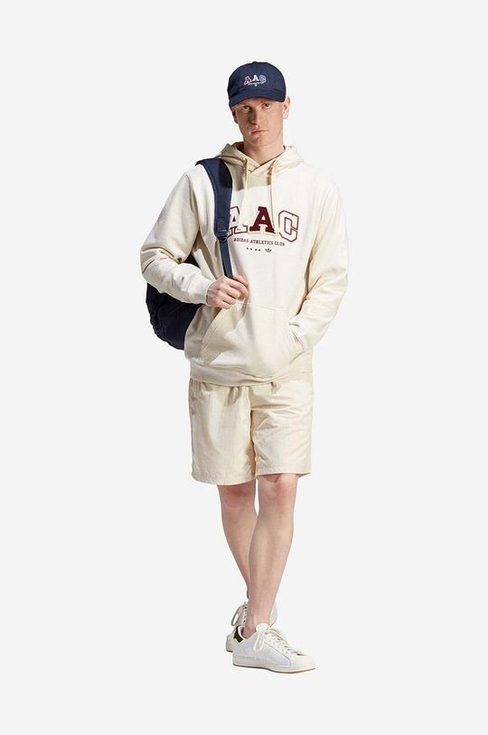 

Толстовка Metro Hood из хлопка adidas Originals, бежевый