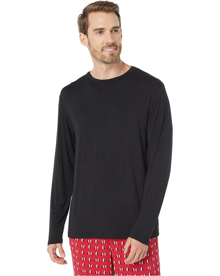 цена Пижамный комплект Kickee Pants Long Sleeve Pajama Set, цвет Crimson Penguins