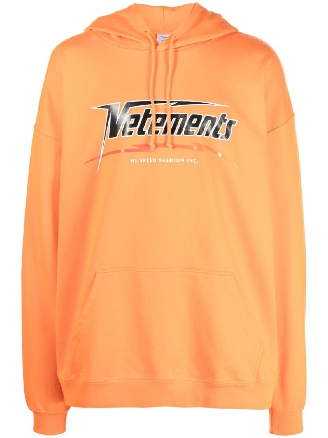 

VETEMENTS худи оверсайз с логотипом, оранжевый
