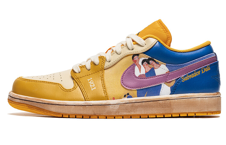 

Баскетбольные кроссовки Air 1 Vintage Men Low-top White/Yellow Jordan