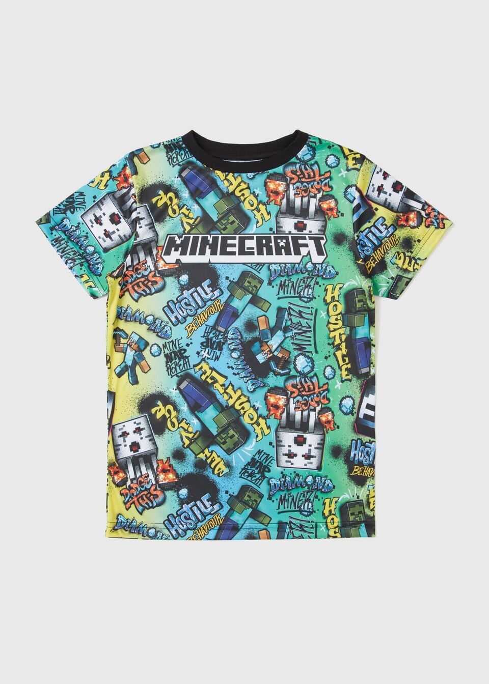 

Детская разноцветная футболка Minecraft (5–12 лет), мультиколор