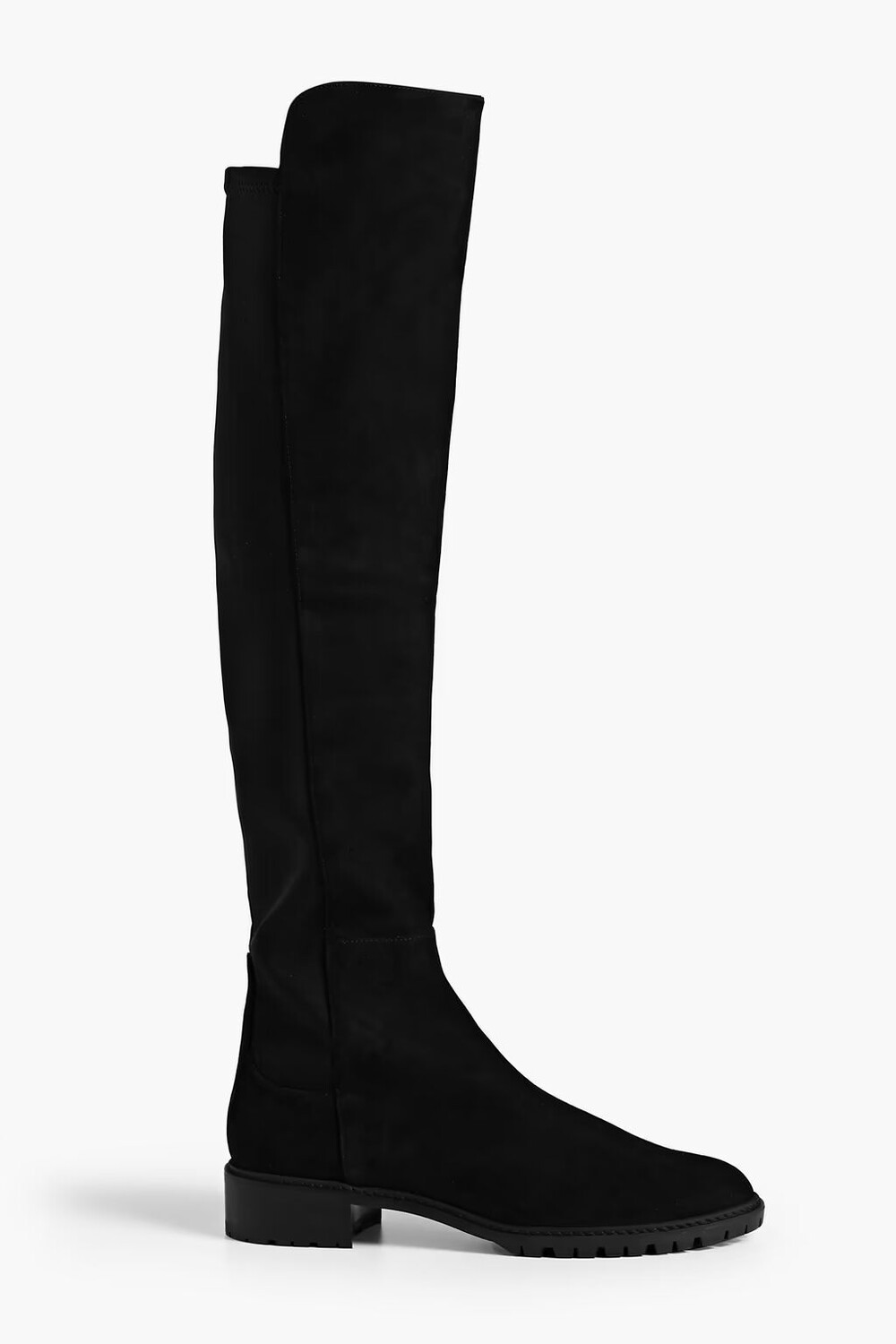 

Городские ботфорты из замши и неопрена Stuart Weitzman, черный