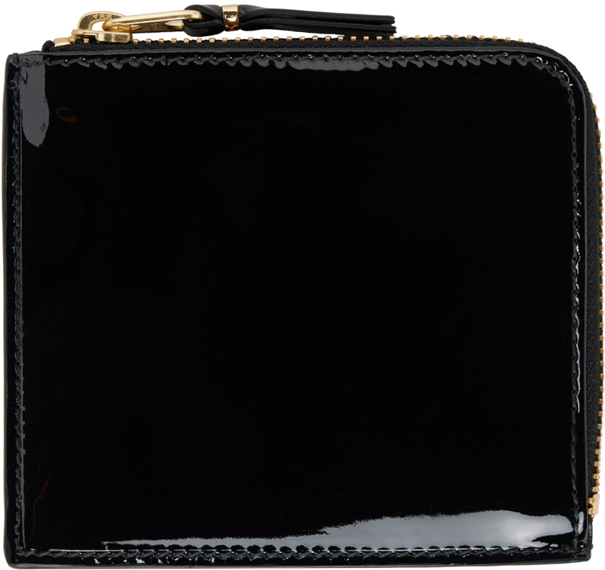 Черный кошелек с глянцевым принтом Comme des Garçons