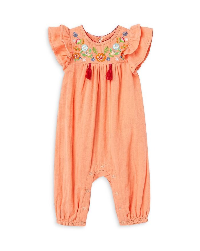 

Хлопковый комбинезон с вышивкой и кисточками для девочек - для малышей Peek Kids