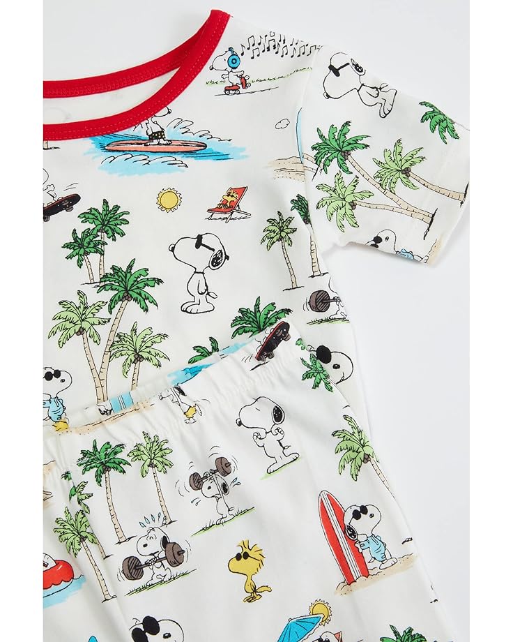 Пижамный комплект Bedhead Pajamas Booboo Short Sleeve Snug Fit PJ Set, цвет Snoopy Venice Beach