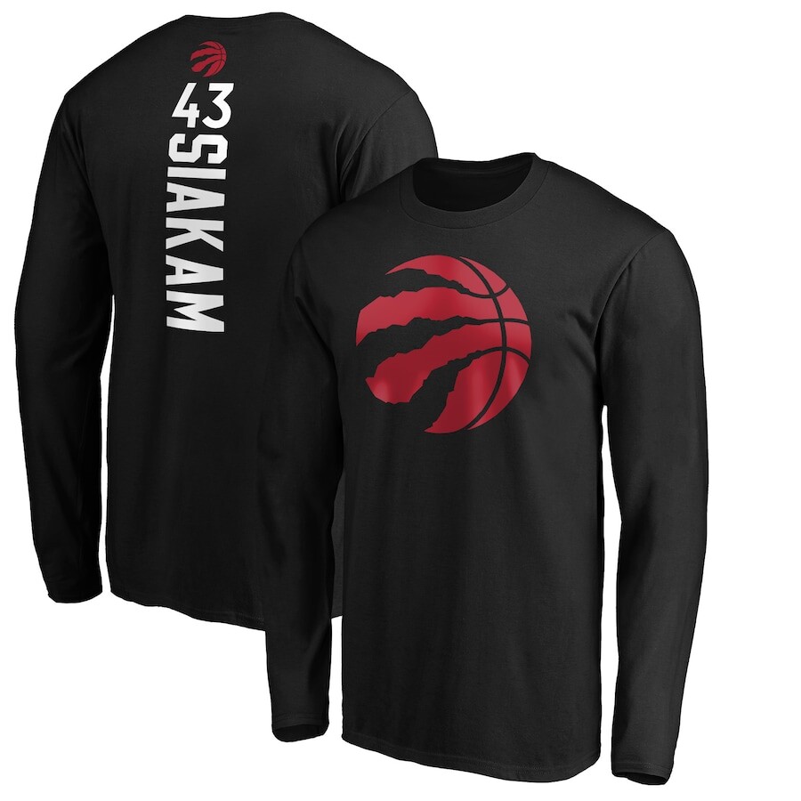 

Футболка с длинным рукавом Fanatics Branded Toronto Raptors, черный