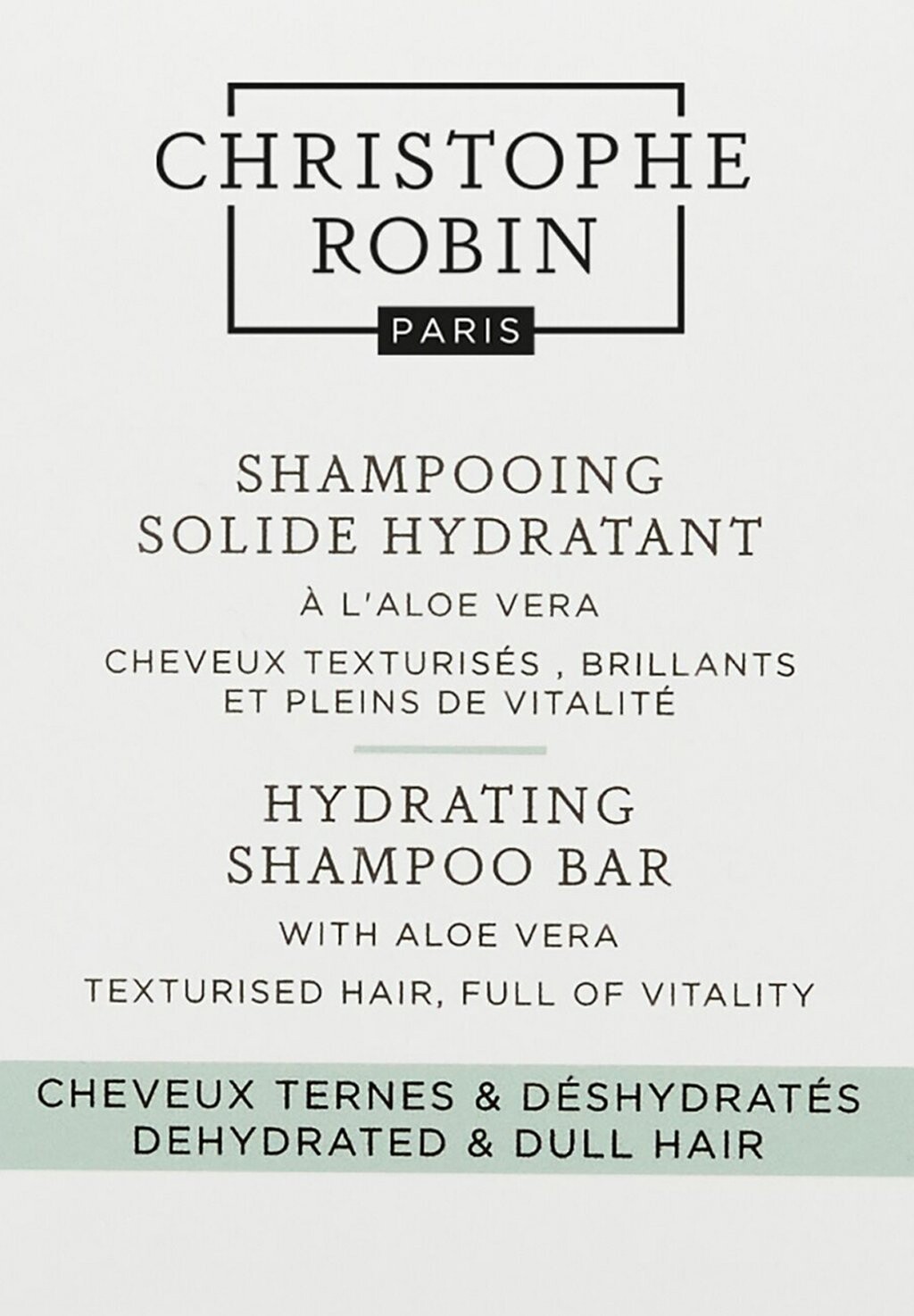 

Шампунь Hydrating Shampoo Bar With Aloe Vera Christophe Robin