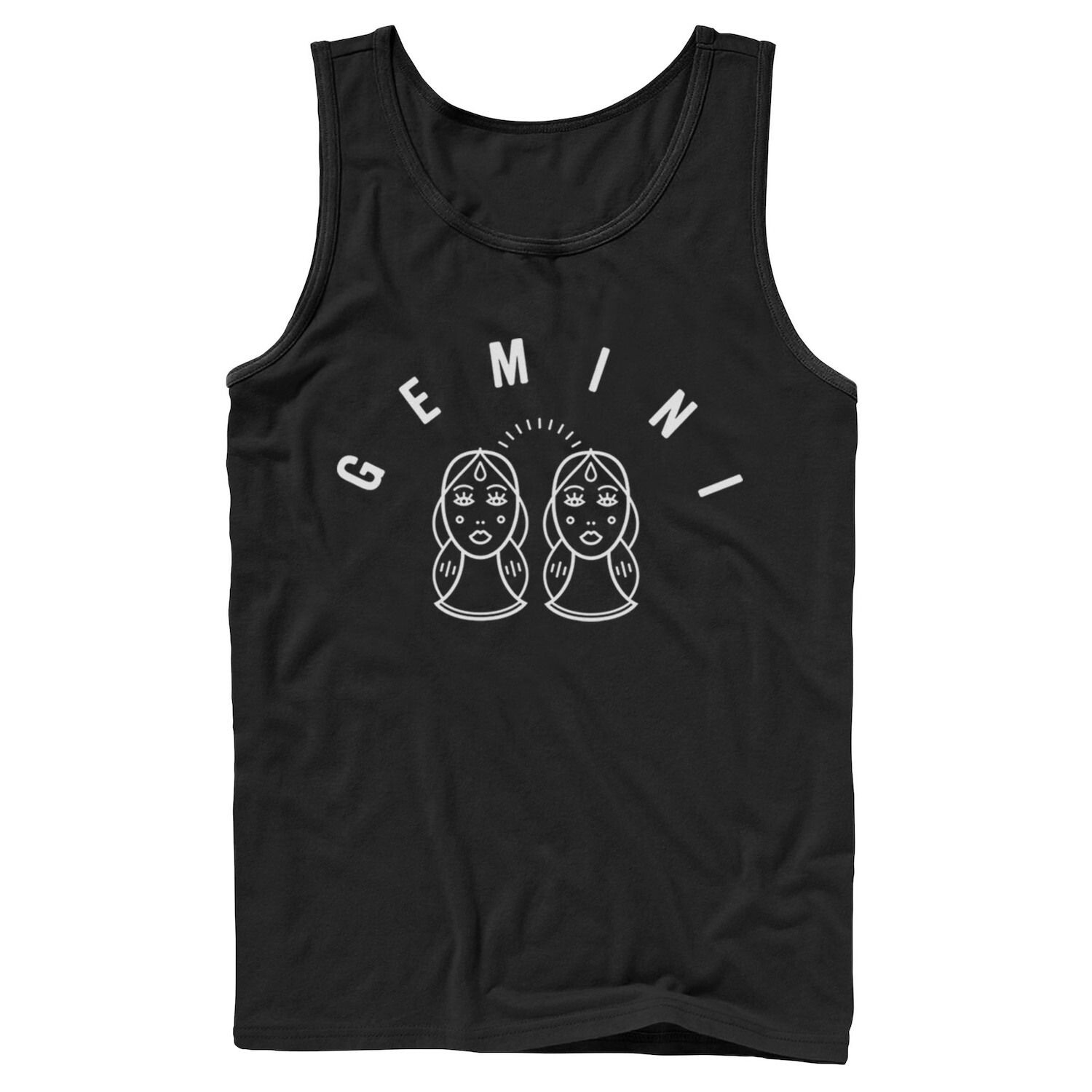 

Мужская майка Gemini с белыми чернилами Sketch Licensed Character