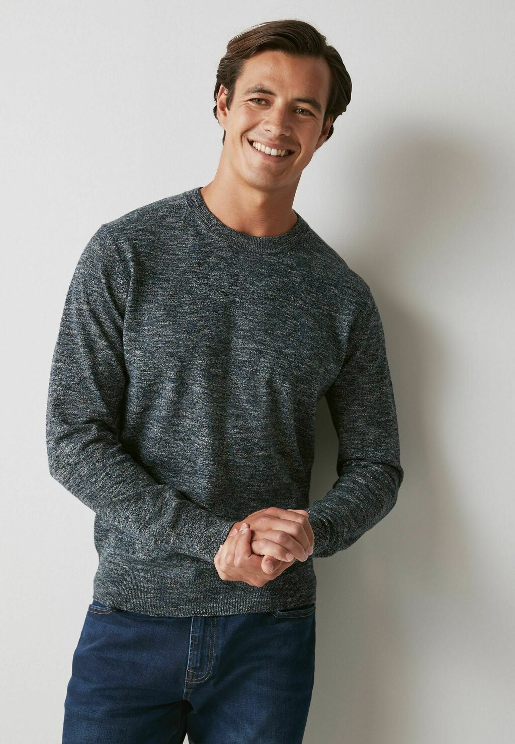 

Свитер Marl Crew Jumper Next, цвет navy blue